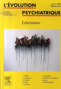 REVUE L'EVOLUTION PSYCHIATRIQUE n.72-2 : littérature