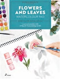 Beginners watercolour workbooks flowers ans leaves