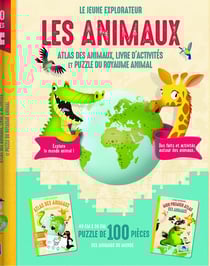 Les animaux : Atlas des animaux, livre d'activités et puzzle du royaume animal