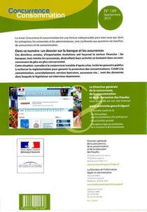 Concurrence et consommation n.169 - dossier banque et assurances