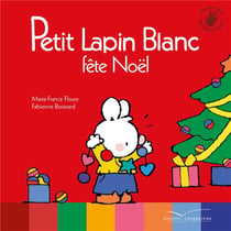 Petit lapin blanc fête Noël