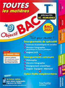 Objectif bac - toutes les matières - terminale, spécialités sciences humaines (édition 2022)