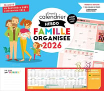 Grand calendrier hebdo Famille organisée 2026