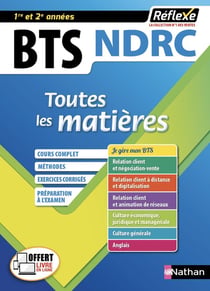 Négociation et Digitalisation de la relation client BTS NDRC 1/2 (Toutes les matières Réflexe N°8)