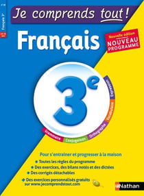 Je comprends tout Tome 18 : français - 3ème