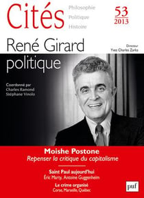 REVUE CITES Tome 53 : René Girard, politique