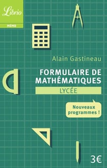 Formulaire de mathematiques - lycée