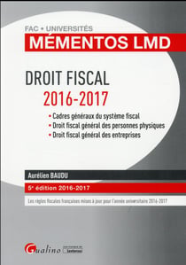 Droit fiscal (édition 2016/2017)