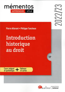 Introduction historique au droit (édition 2022/2023)