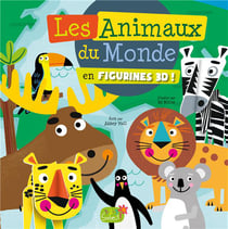 Les animaux du monde - en figurines carton 3d