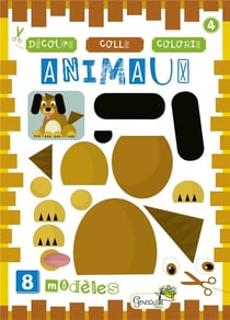 Découpe, colle, colorie - animaux