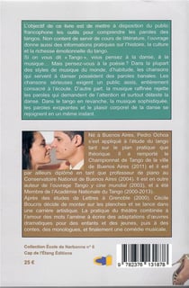 Dictionnaire du Tango et du Lunfardo : Cours de poésie du tango,