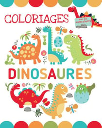 Coloriages avec stickers : dinosaures