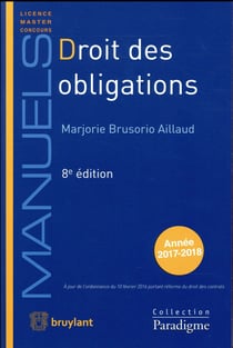 Droit des obligations (édition 2017/2018)