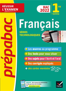 Prépabac réussir l'examen : français - 1re technologique (édition 2022)