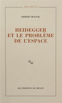 Heidegger et le probleme de l'espace