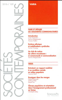 Revue sociétés contemporaines n.109