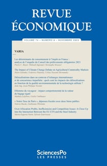 Revue économique n.74