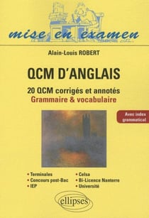 QCM d'anglais. Méthodologie et application