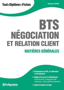 BTS négociation relations clients - matières générales