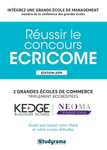Concours ECRICOME prépa - annales corrigées (édition 2019)