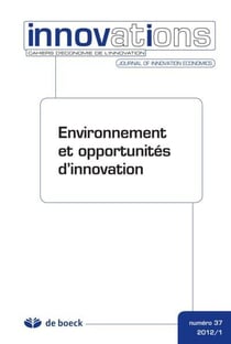 Cahiers d'économie de l'innovation n.37
