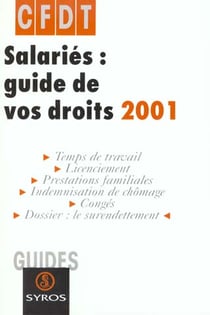 Salaries - guide de vos droits 2001