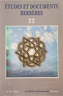 Études et documents berbères n.22 (édition 2003)
