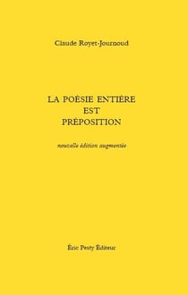 La poésie entière est préposition