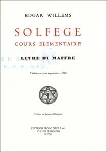 Solfège, cours élémentaire - livre du maître