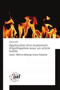 Application d'un traitement d'ignifugation pour un article textile : Coton 100% et Melange Coton-Polyester