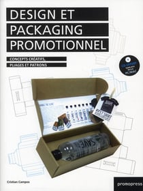 Design et packaging promotionnel - concepts créatifs, pliageset patrons