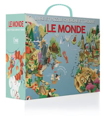 Livre et puzzle cherche et trouve : le monde