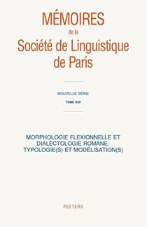 Morphologie flexionnelle et dialectologie romane - typollogie(s) et modélisation(s)