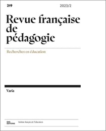 Revue française de pédagogie n.219/2023 : Varia
