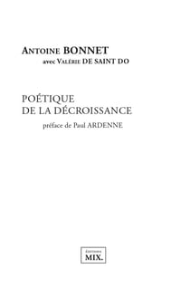 Poétique de la décroissance