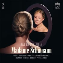 Madame Schumann. programme original de concert de Clara Schumann