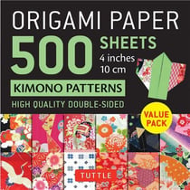 Origami paper : 500 sheets kimono patterns 4" 10 cm