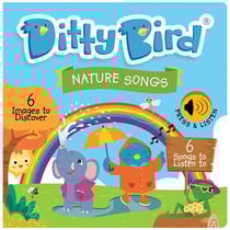 Ditty Bird : Livre musical sensoriel bébé des comptines sur les saisons, le jardin : I can sing a rainbow