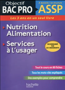 Objectif bac pro - fiches assp services à l'usager, nutrition-alimentation