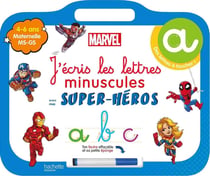 J'écris les lettres minuscules  avec mes super-héros
