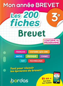 Mon année brevet : les 200 fiches brevet - 3e (édition 2021)