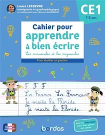Cahier pour apprendre à bien écrire : Les minuscules et les majuscules - CE1