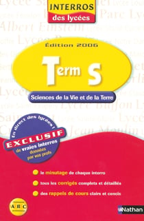 SCIENCES DE LA VIE ET DE LA TERRE - Terminale
