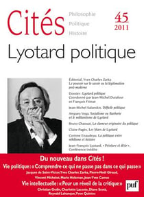 REVUE CITES n.45 : Lyotard politique