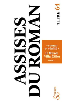Assises du roman - roman et réalité