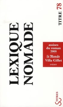 Lexique Nomade   Assises Du Roman 2008