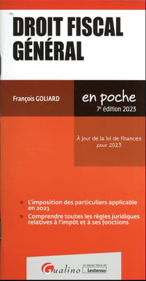 Droit fiscal géneral : à jour de la loi de finances pour 2023 (édition 2023)