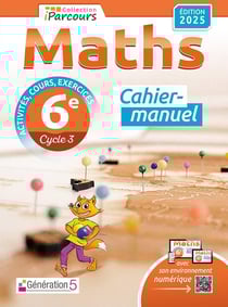 Cahier-manuel iParcours maths 6e (édition 2025)