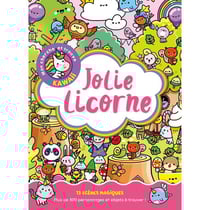 Mon cherche et trouve kawaii : Jolie licorne
